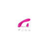 Vibromasseur courbé 9 modes de vibration rose 